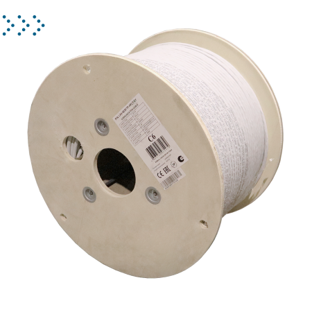 Кабель LANMASTER S/FTP, 4 пары, Кат. 6, LSZH, нг(A)-HF, серый, 305 м